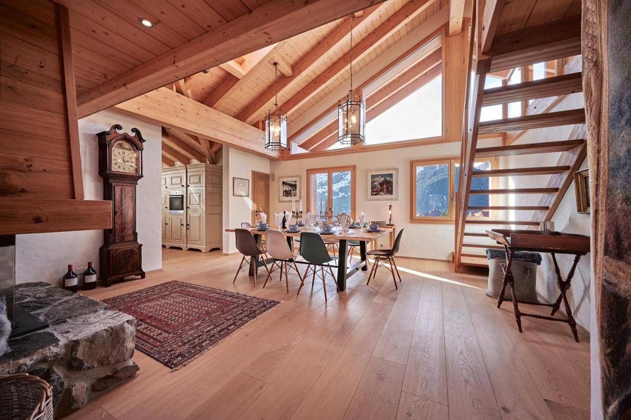Chalet Baergsunna Penthouse Wengen Ngoại thất bức ảnh